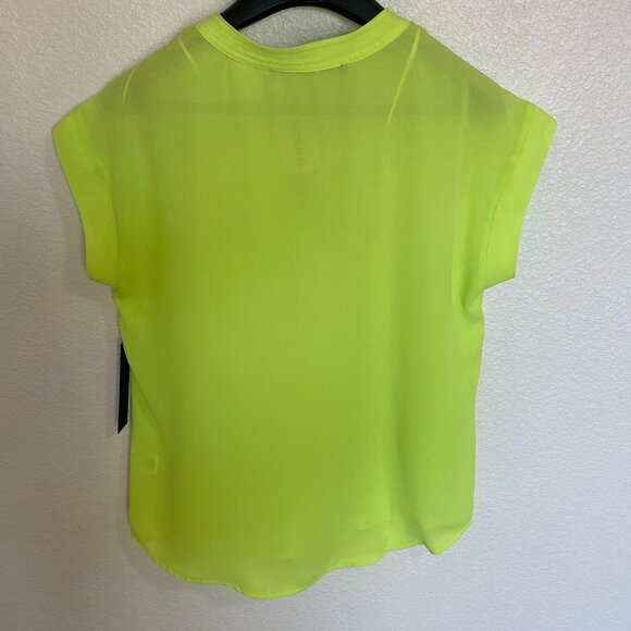 Women's neon green blouse- s - Picture 3 of 3